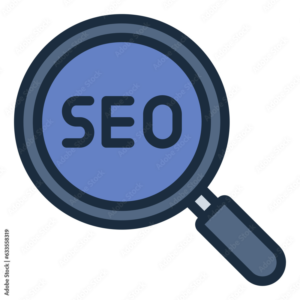 SEO web filled line icon SEO web filled line icon