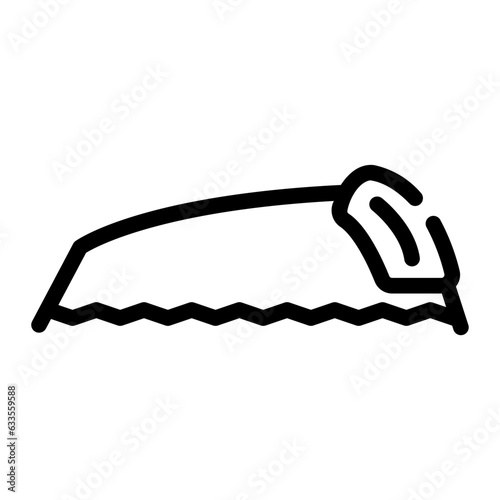 handsaw Line Icon