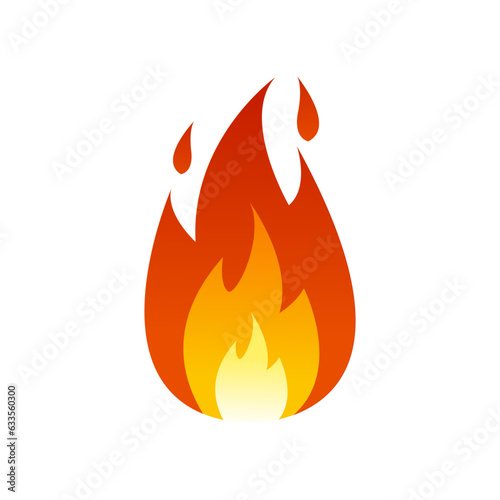 Fire flame logo design. Fire flame icon. Fire symbols. Vector illustration.