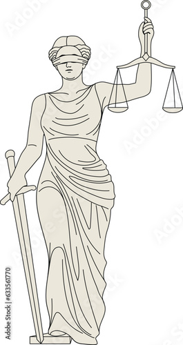 figure of Themis goddess of justice