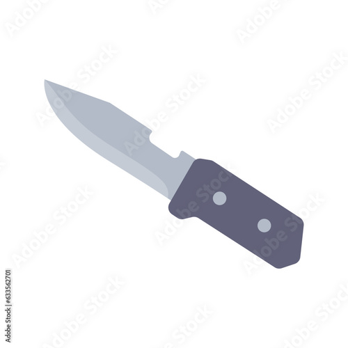 Murder knife. Criminal knife with dripping blood.