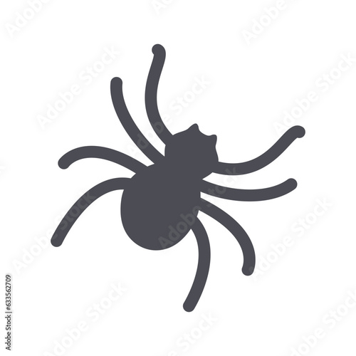 scary spider For decorating party cards on Halloween night. © anuwat