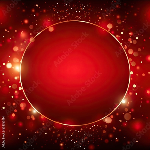 Red and gold elegant abstra...