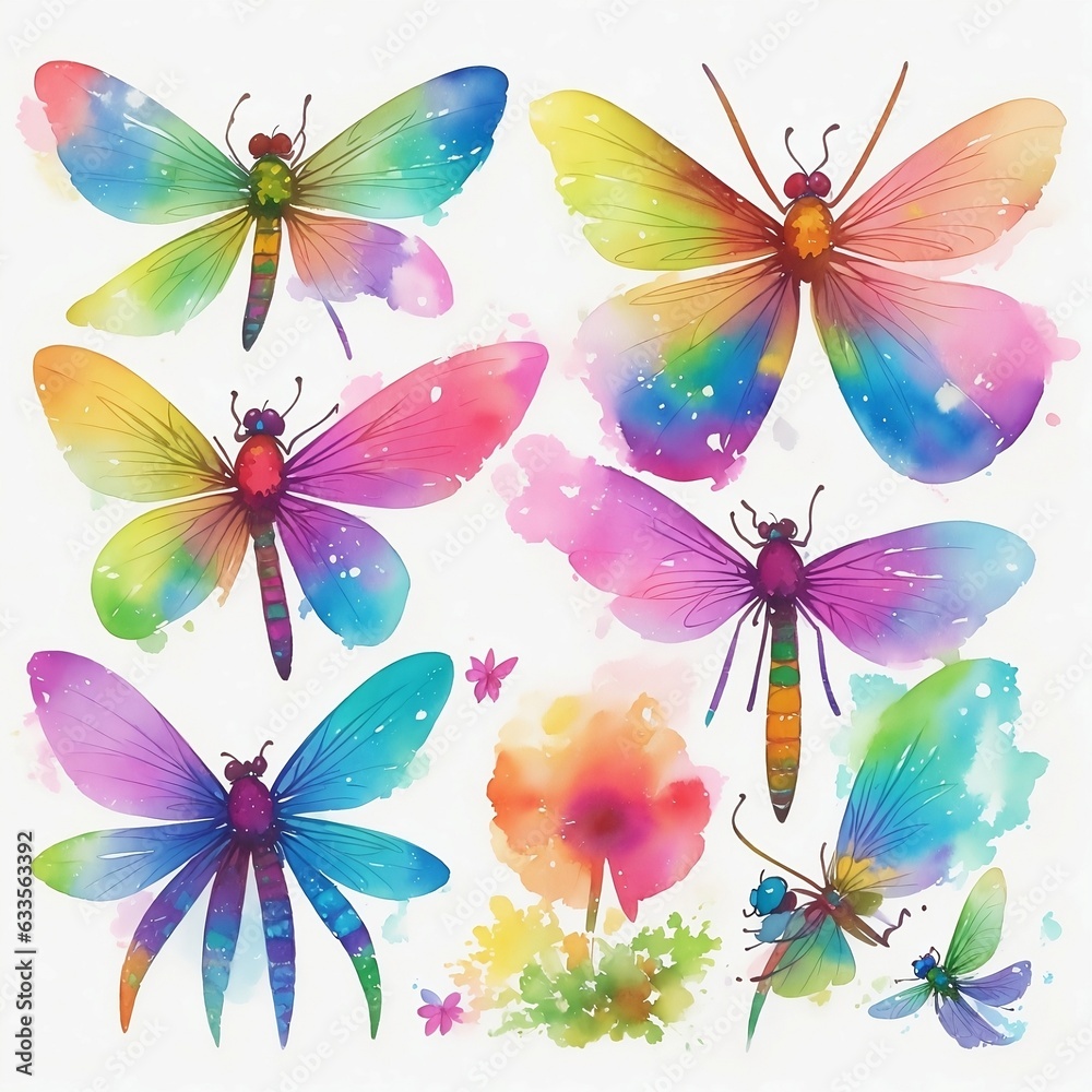 Dragon fly background, Ai Dragon fly background, Ai