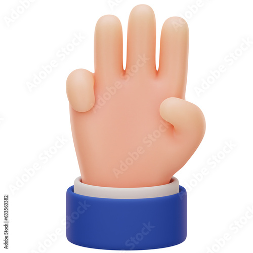 Three Hand Gesture 3D