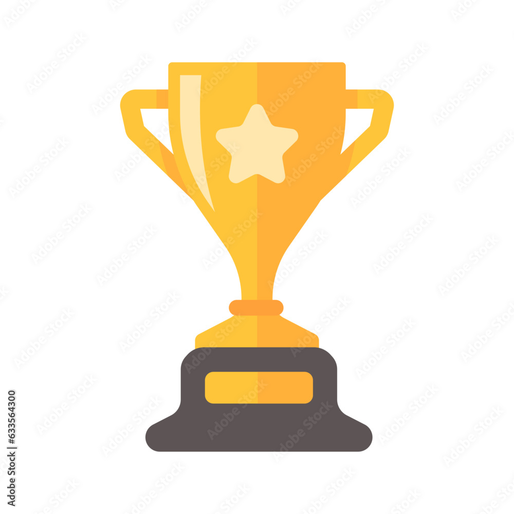 The golden trophy of success. Awards for winners of sports games The golden trophy of success. Awards for winners of sports games
