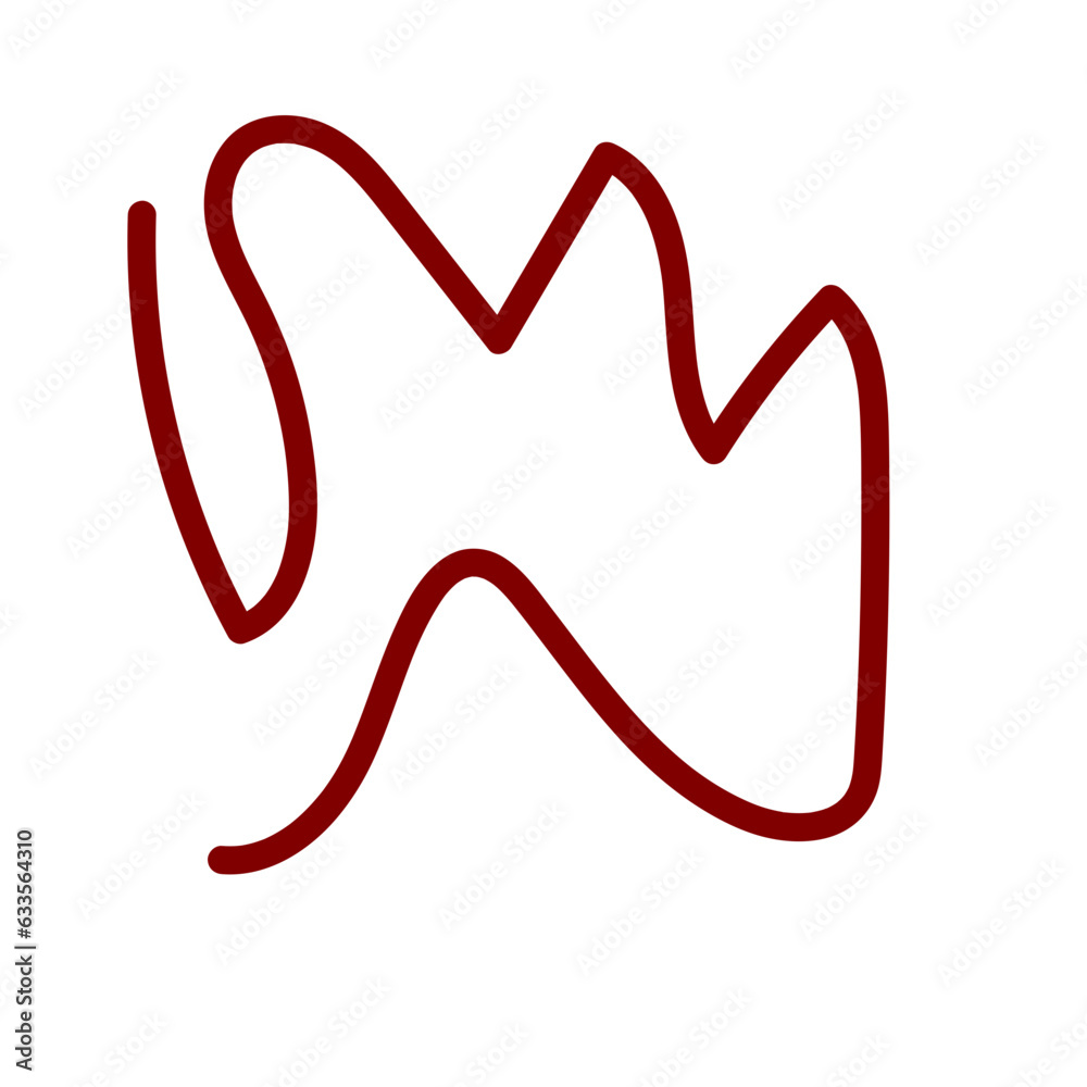 Red Squiggly Doodles Lines Vectors Red Squiggly Doodles Lines Vectors
