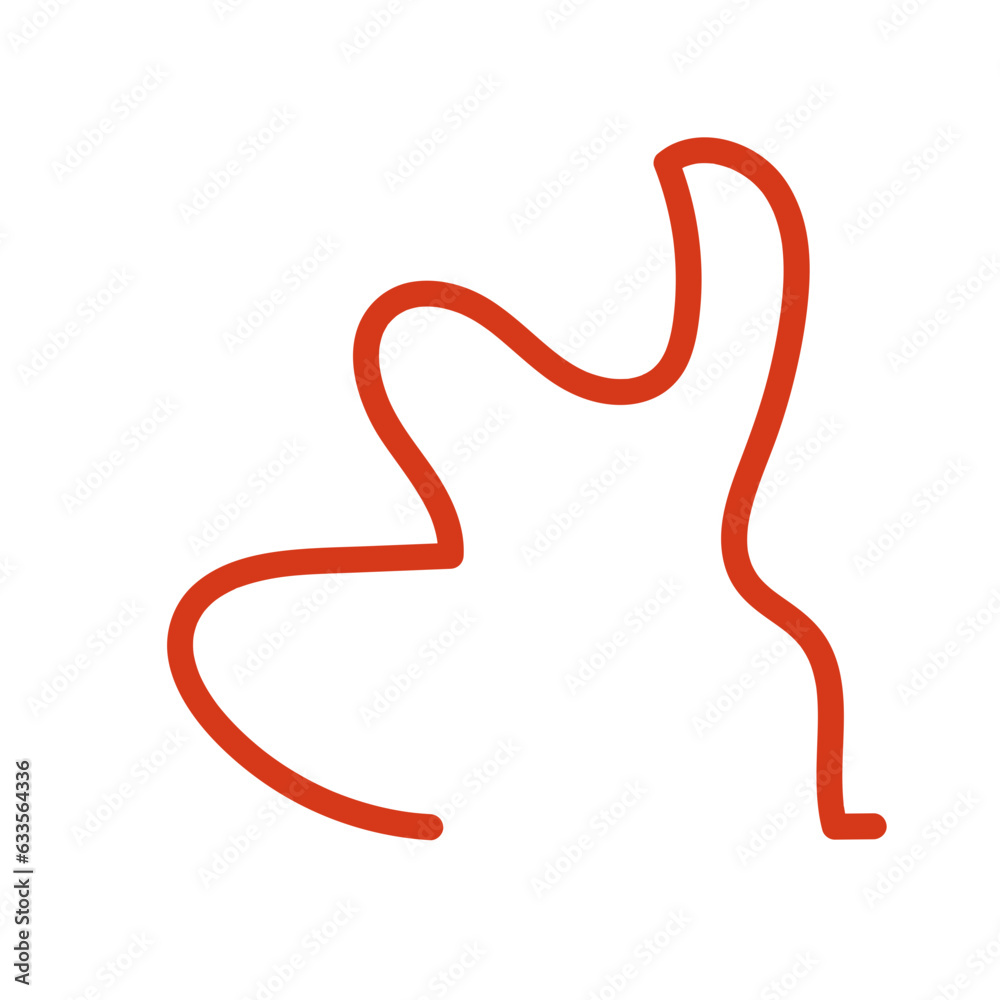 Red Squiggly Doodles Lines Vectors Red Squiggly Doodles Lines Vectors