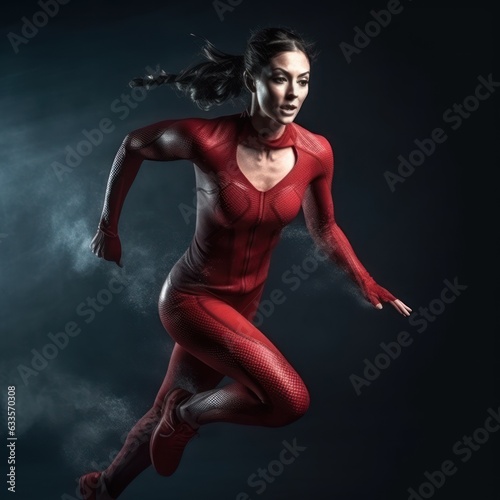 Energetic Run of a Sporty Woman © PATTERN & TEXTURES