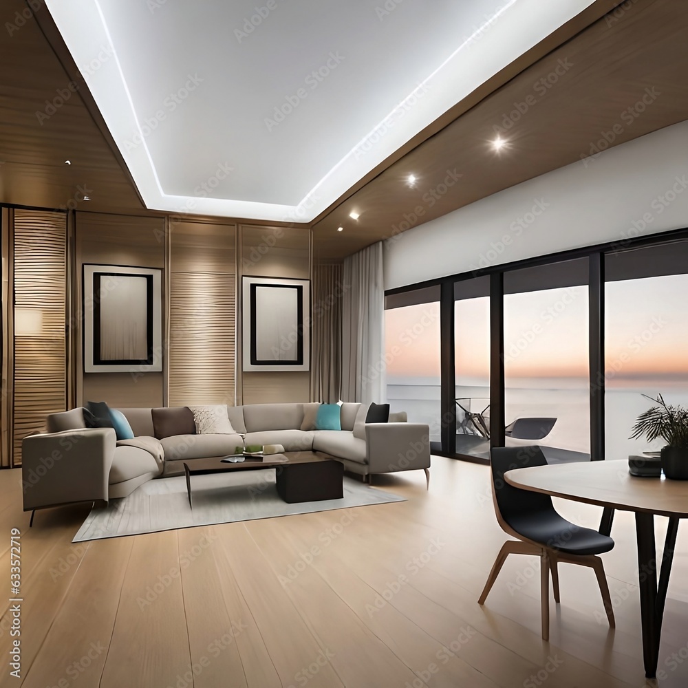 Fototapeta premium modern livingroom