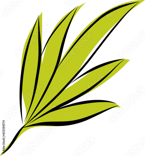 Colorful autumn leaves. Simple cartoon flat style. Isolated on white background vector illustration. Design for stickers, logo, web and mobile app