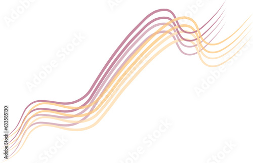Digital png illustration of spiral lines on transparent background