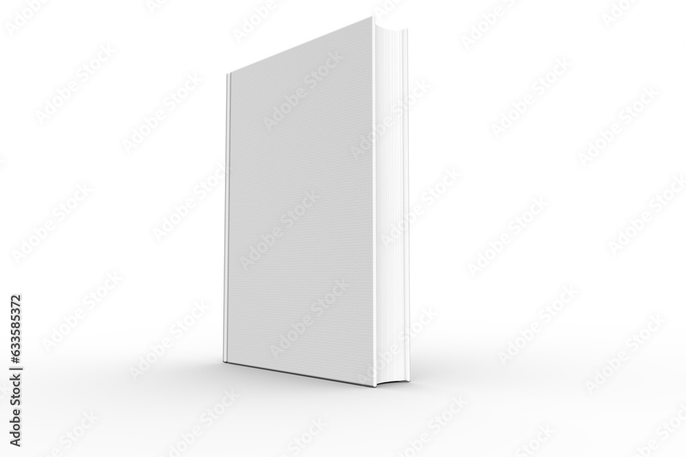 Obraz premium Digital png illustration of white book with copy space on transparent background