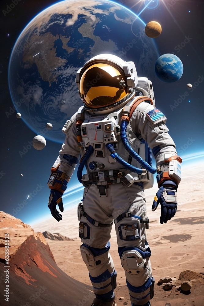 astronaut on the moon Quest for the Stars: Exploring Unknown Planets
