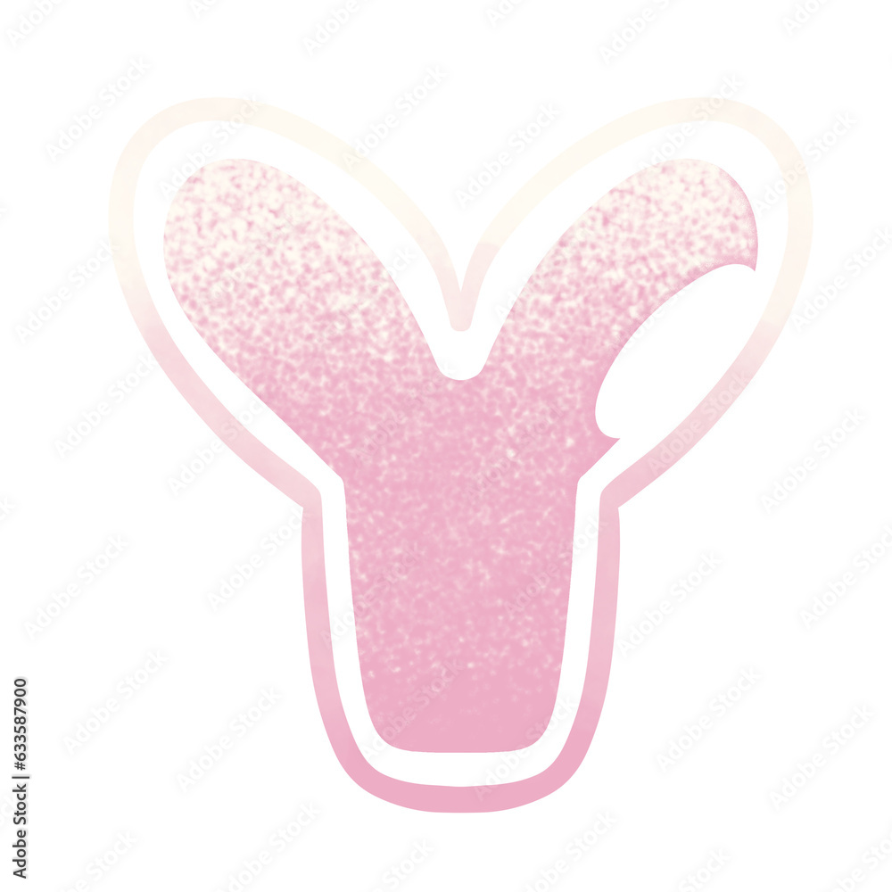 Dreamy Gradients Grain Letter Y Dreamy Gradients Grain Letter Y