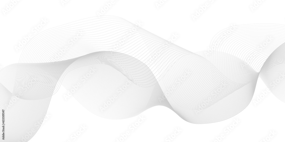 Abstract white blend wave lines and technology background. Modern white flowing wave lines and glowing moving lines. Futuristic technology and sound wave lines background. Abstract white blend wave lines and technology background. Modern white flowing wave lines and glowing moving lines. Futuristic technology and sound wave lines background.