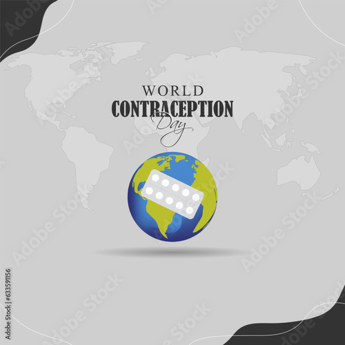 Vector illustration of World Contraception Day banner