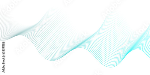 Abstract blue wave background Seamless blue wave technology, Vector wave lines flowing dynamic colorful blue isolated on white background for concept technology, digital, communication, science, music