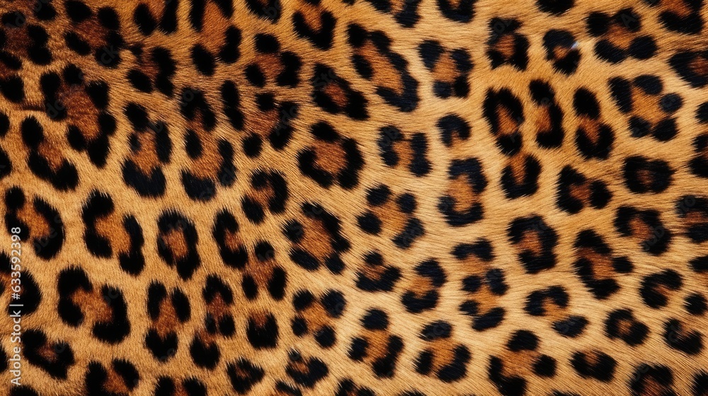 Leopard fur texture. Generative AI Leopard fur texture. Generative AI
