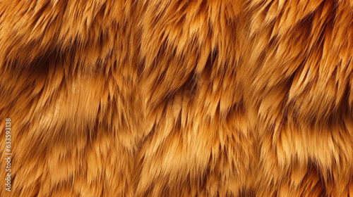 Brown bear (Ursus arctos) fur texture. Generative AI photo