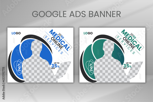 Medical Care Google Ads Cover Vector
