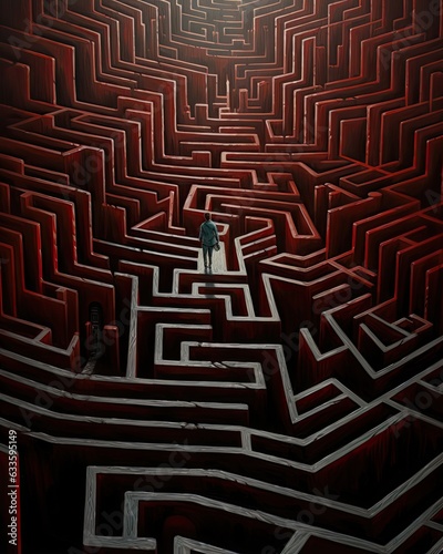 Lost in a maze with no way out.