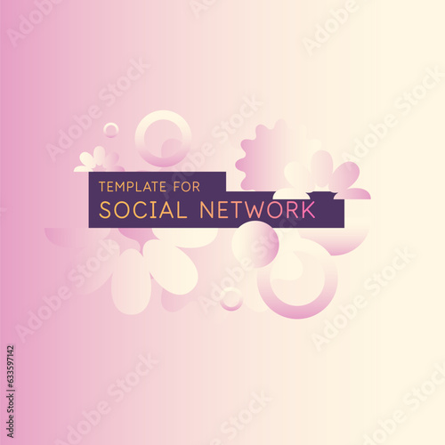 Trendy abstract background. Modern vector illustration