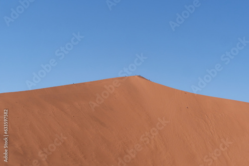 Close-up photo of the top of the dune, Naukluft National Park, Namibia