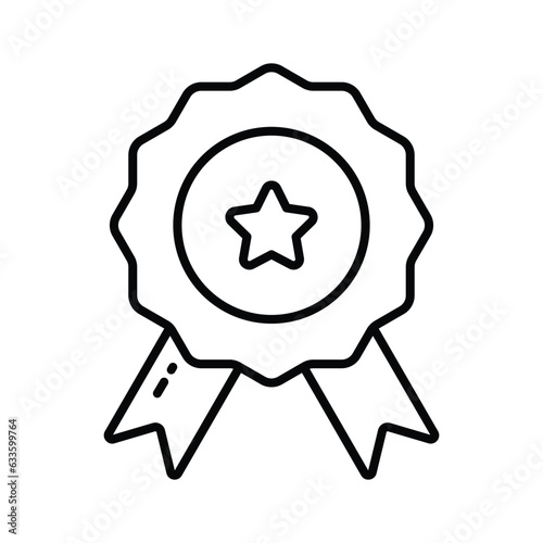 Flat vector of star badge, modern icon of quality badge in editable style