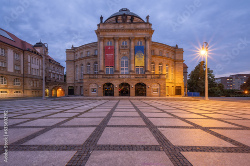 Obraz na płótnie The so called Theaterplatz or Theatre Square, in Chemnitz, Germany w salonie