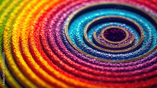 Colorful rainbow fisheye, Background, Illustrations, HD