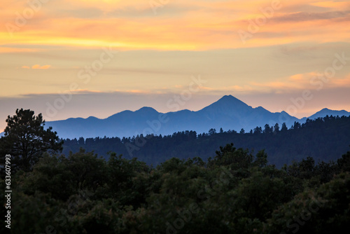Sunset in southwestern Colorado's San Juan Range.