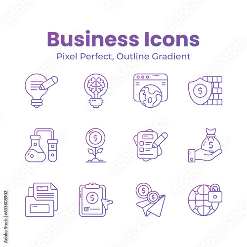 Check this creatively designed business vectors set, easy to use and download