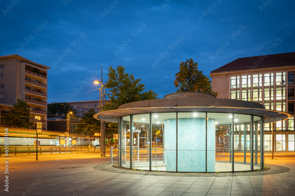 The so called Theaterplatz or Theatre Square, in Chemnitz, Germany