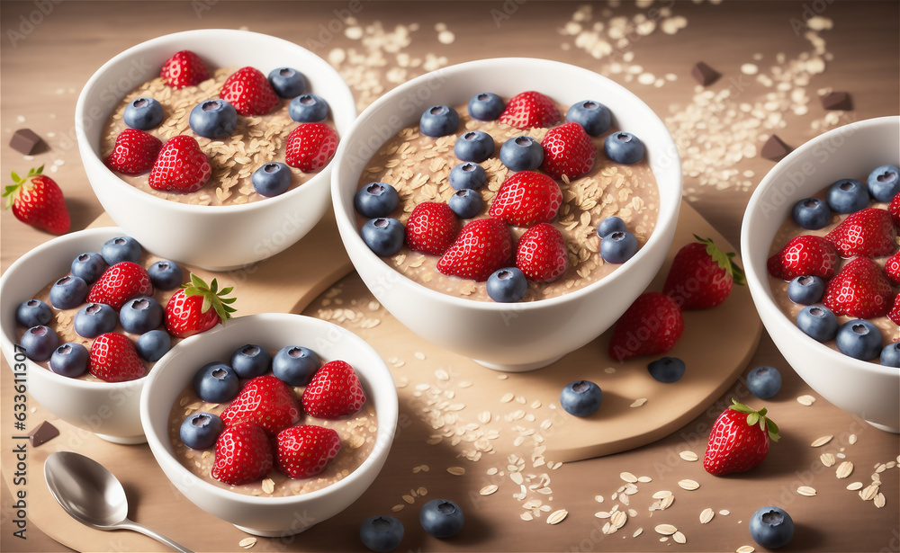 Homemade healthy yogurt with muesli and blueberries. Homemade healthy yogurt with muesli and blueberries.