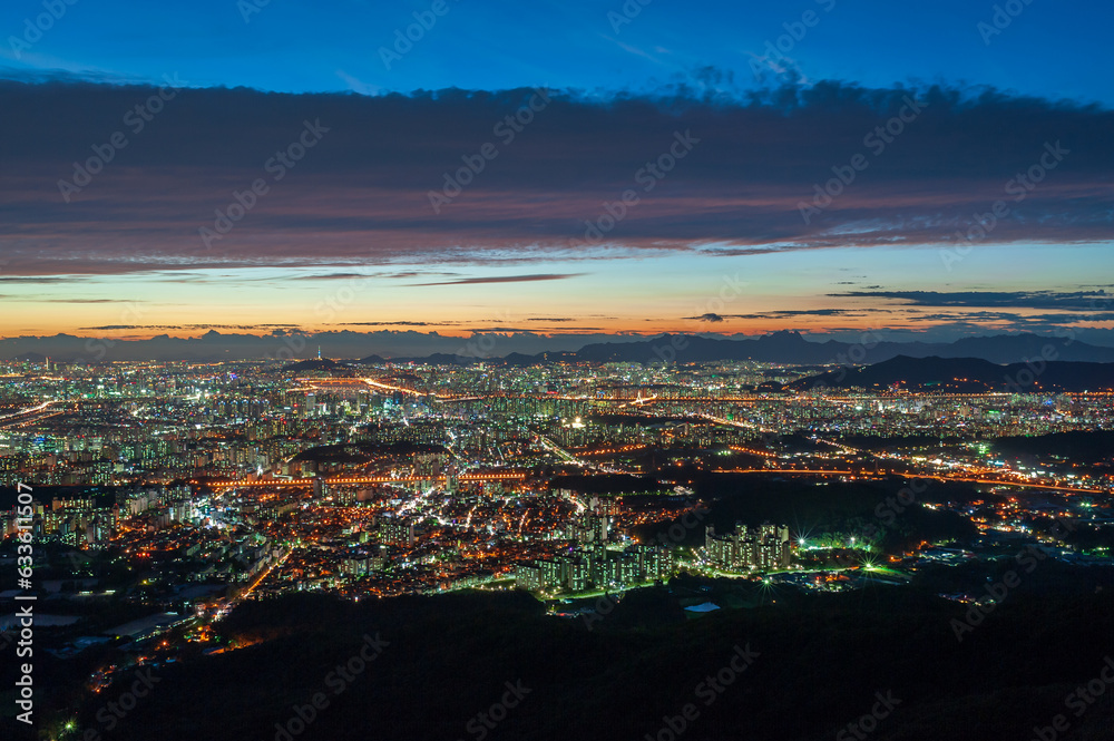 서울전경 남산타워