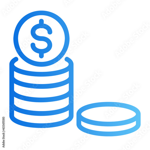 coins gradient icon