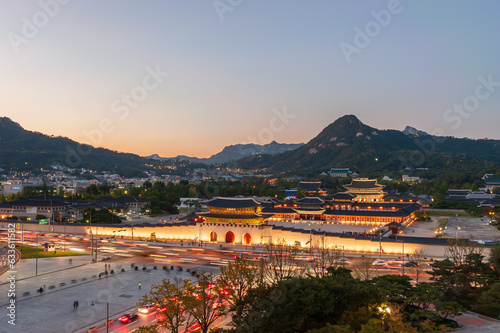 서울 광화문 경복궁 야경
