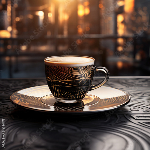 Coffee  Coffee Cup  Latte  Cappuccino  Espresso  Caffeine. AI Generated