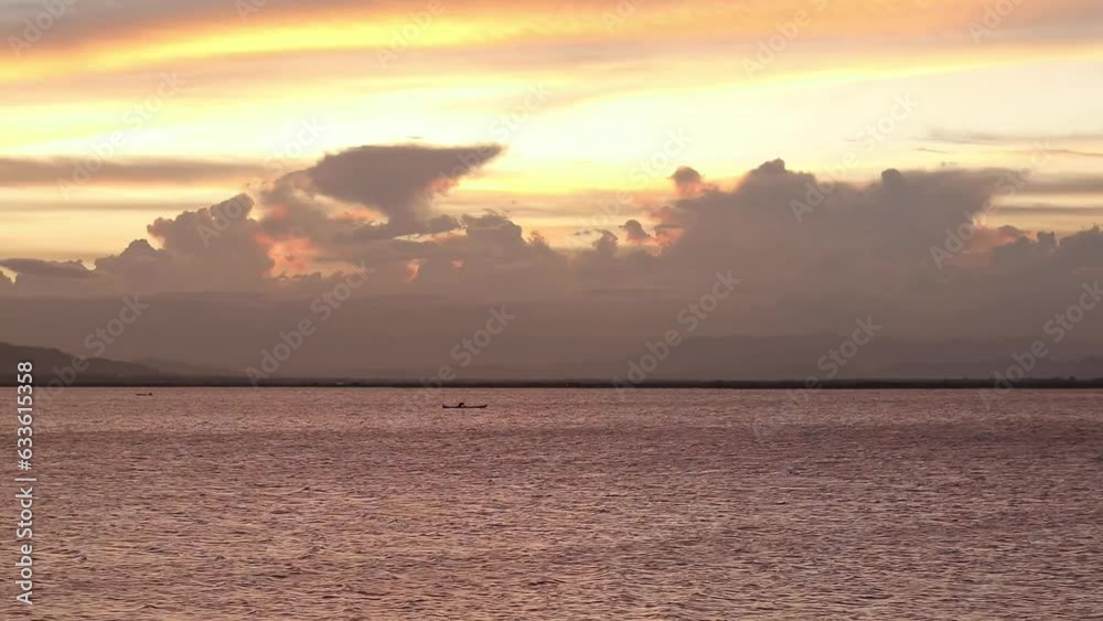 Beautiful golden sunset on the lake
Beautiful golden sunset on the lake