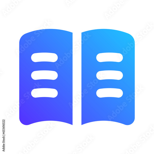 literature gradient fill icon