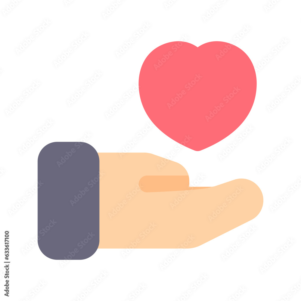 charity flat icon charity flat icon