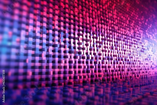macro view of led screen pixels forming a gradient