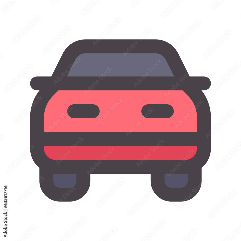 cars flat line icon cars flat line icon