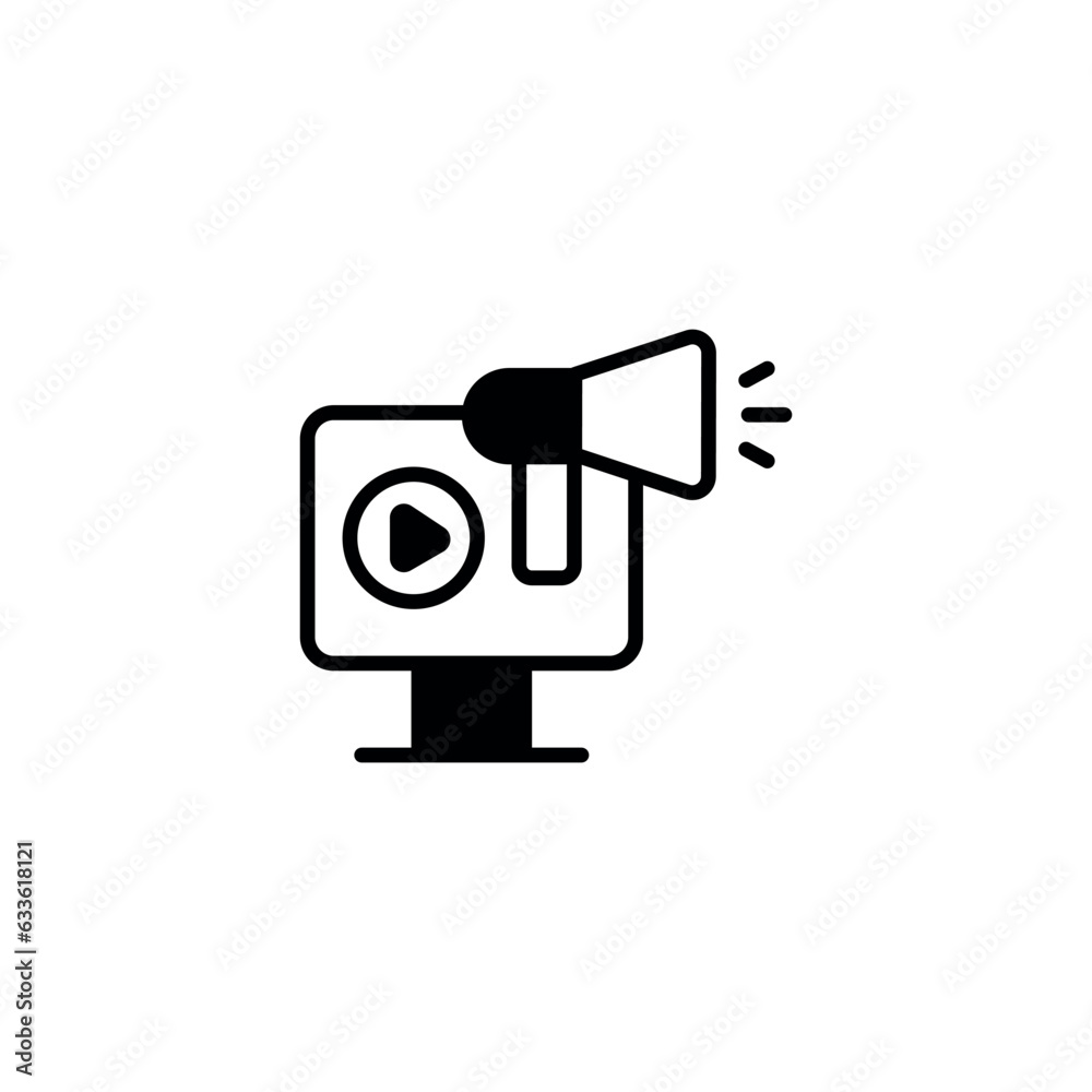 Viral Marketing icon design with white background stock illustration Viral Marketing icon design with white background stock illustration
