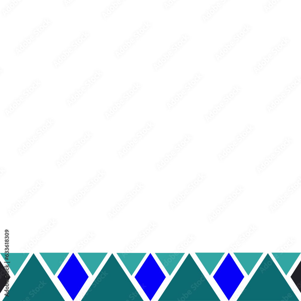 Geometric Border Footer Decoration Geometric Border Footer Decoration
