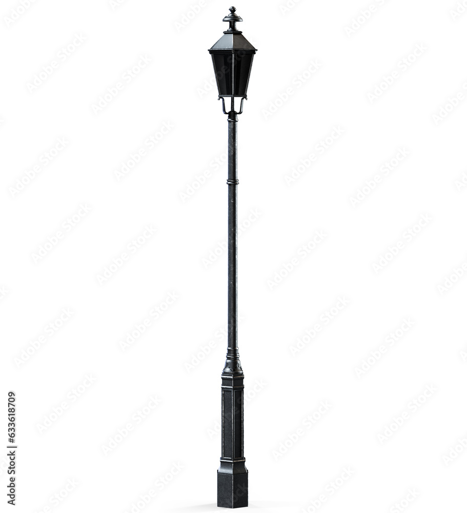 Low angle view of street lamp against blue sky 3d render Low angle view of street lamp against blue sky 3d render