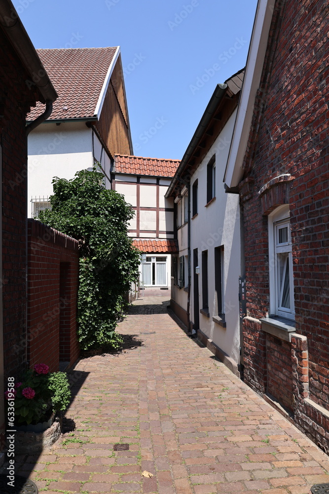 Blick in die Altstadt der Stadt Werne im südlichen Münsterland	