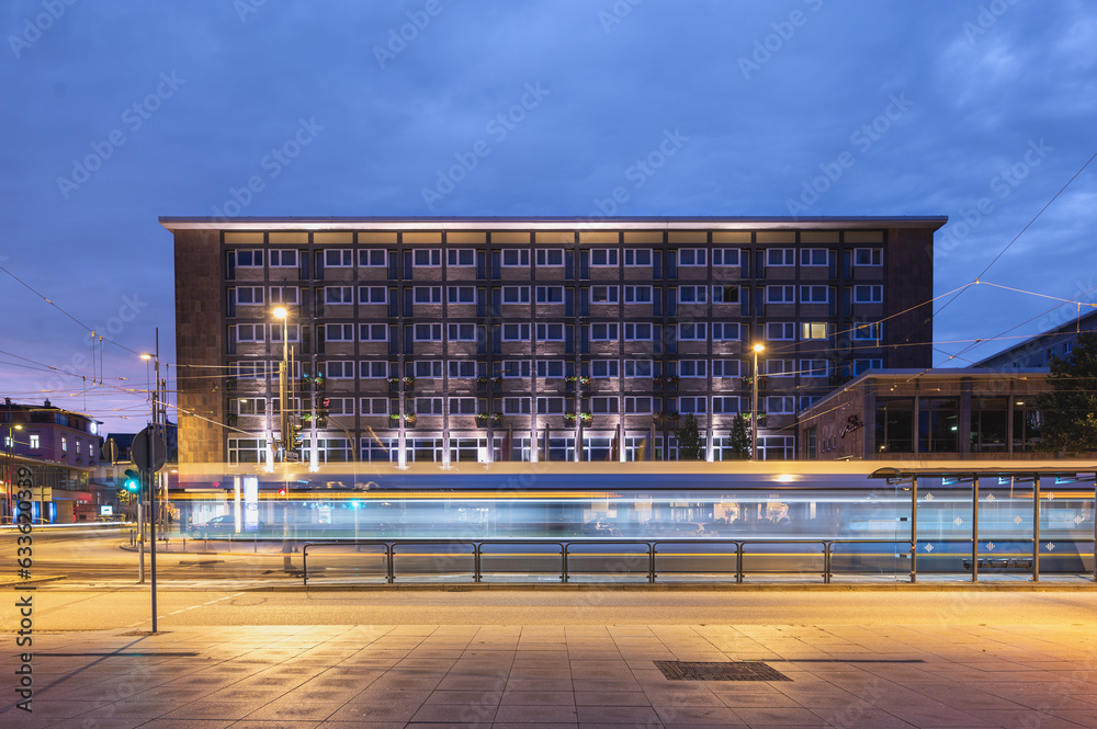 The so called Theaterplatz or Theatre Square, in Chemnitz, Germany