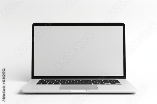 Clean and Minimalistic Website Layout Mockup on White Background